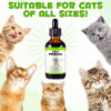 Probiotics for Cats – 3-in-1 Liquid Drops | Gut Immunity, Digestive Health & Energy | 60ml