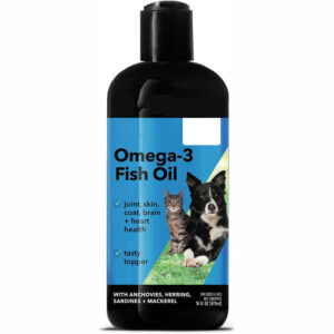 Fish Salmon Oil for Dogs and Cats – Omega Skin & Coat Supplement | Itch & Allergy Relief | DHA & EPA | 120 Soft Chews
