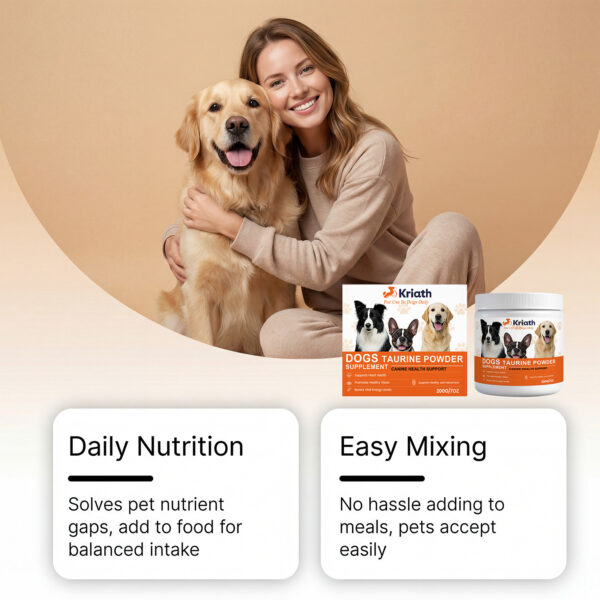 Taurine Powder for Dogs – Heart, Vision, Joint & Energy Support | 200g