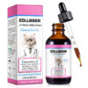 Collagen for Cats – with Biotin, MSM & Ginger | Shiny Coat, Joint & Digestive Health | Salmon Flavor | 60ml
