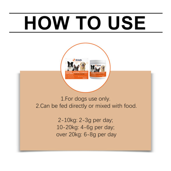 Taurine Powder for Dogs – Heart, Vision, Joint & Energy Support | 200g