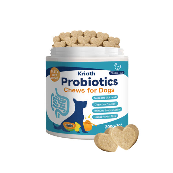 Probiotic Chews for Dogs – Gut Health, Digestive Function & Immune Support | Chicken Flavor | 200g