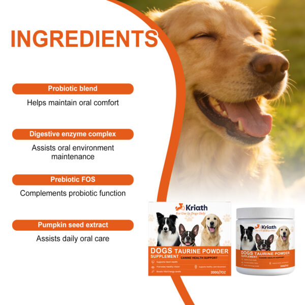 Taurine Powder for Dogs – Heart, Vision, Joint & Energy Support | 200g