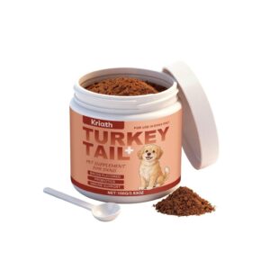 Kriath Turkey Tail+ – Turkey Tail Mushroom for Dogs with Probiotics | Bacon Flavored | 100g